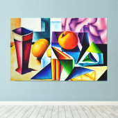 Cubist Stilleven Canvas Print (Insitu (Houten vloer))