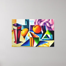 Cubist Stilleven Canvas Print