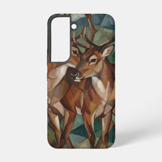 Cubist Style Reindeer Phone Case - Samsung Samsung Galaxy Hoesje (Achterkant)