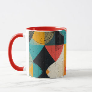 Cubistic Fish Two-Tone Coffee Mok