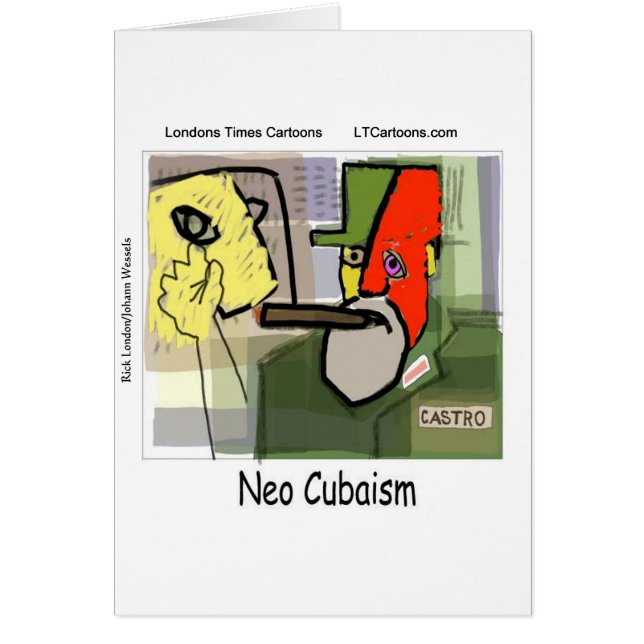 Cubistische Castro NeoCubisme Grappig (Voorkant)