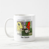 Cubistische Castro NeoCubisme Grappig Koffiemok (Links)