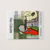 Cubistische Castro NeoCubisme Grappig Legpuzzel (Horizontaal)