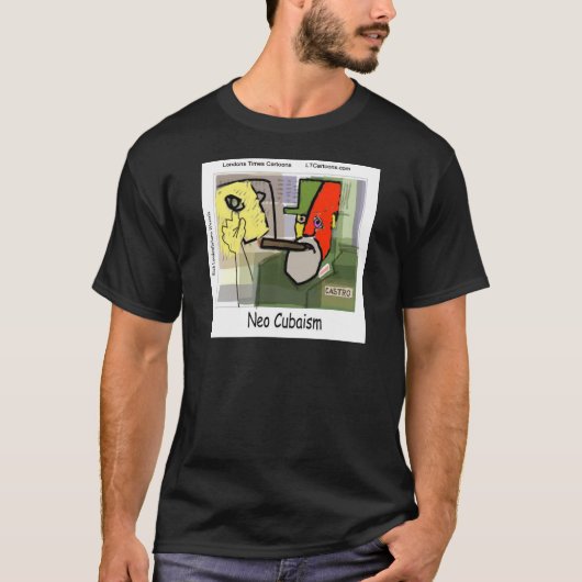 Cubistische Castro NeoCubisme Grappig T-shirt (Voorkant)