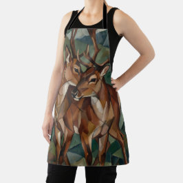 Cubistische Expressionistische Stijl Rendier Schor Schort
