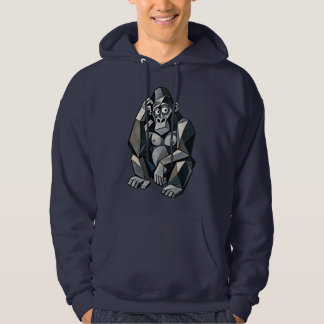 Cubistische Gorilla Abstracte Geometrische Kunst H Hoodie
