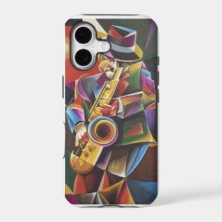 Cubistische Jazz Sax Fine Art iPhone Hoes