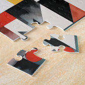 Cubistische kustarchitectuur legpuzzel (Zijkant)