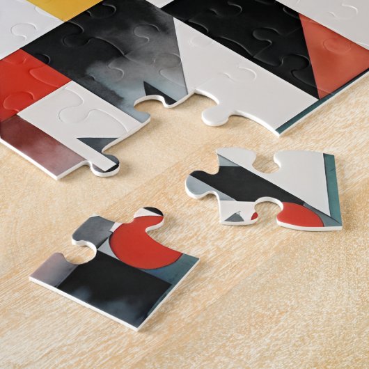 Cubistische kustarchitectuur legpuzzel (Zijkant)