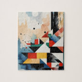 Cubistische kustarchitectuur legpuzzel (Verticaal)