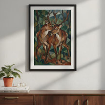 Cubistische rendierposter