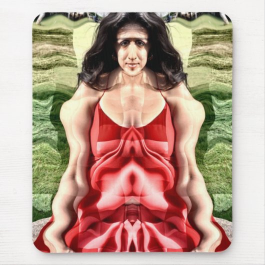 Cubistische vrouw muismat (Voorkant)