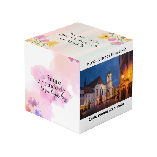 Cubo de fotos personalizado con recuerdos especial kubus (Voorkant hoekig)