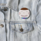 Cuboy Face on Badge Ronde Button 5,7 Cm (In situ)