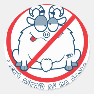 Cubs Chicago geit shirt Ronde Sticker