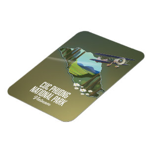 Cuc Phuong National Park Vietnam kaart Magneet