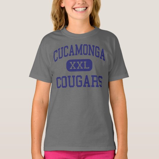 Cucamonga Cougars Middle Rancho Cucamonga T-shirt (Voorkant)