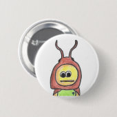 Cucaracha roxi ronde button 5,7 cm (Voorkant /achterkant)