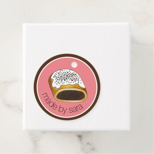 Cuccidati Italiaanse kerstvijgen koekjes gebakken  Bedankjes Labels (In situ)