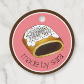 Cuccidati Italiaanse kerstvijgen koekjes gebakken  Bedankjes Labels (Voorkant)