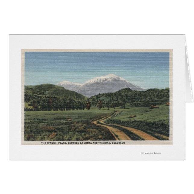 Cuchara, Colorado - Uitzicht van de Spaanse piek (Voorkant Horizontaal)