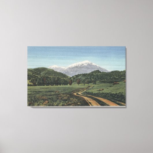Cuchara, Colorado - Uitzicht van de Spaanse piek Canvas Afdruk (Voorkant)
