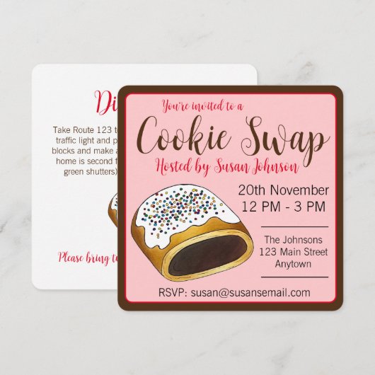 Cucidati Cuccidati: Italiaanse koekjes voor kerstm Kaart (Voorkant / Achterkant)