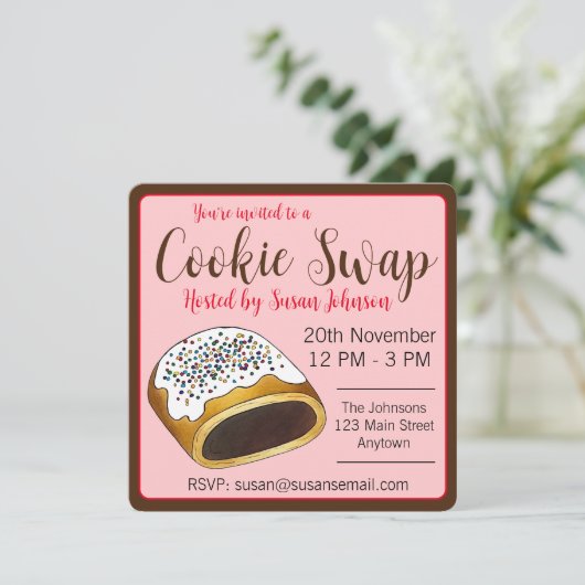 Cucidati Cuccidati Italiaanse Vijgen Kerstkoekjes Kaart (Staand voorkant)