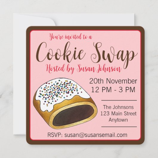 Cucidati Cuccidati Italiaanse Vijgen Kerstkoekjes Kaart (Voorkant)