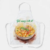 Cucina Italiana: Artistiek Italiaans Schort (Voorkant)