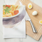 Cucina Italiana: Artistiek Italiaans Theedoek (Quarter Fold)