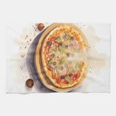 Cucina Italiana: Italiaanse pizza Theedoek (Horizontaal)