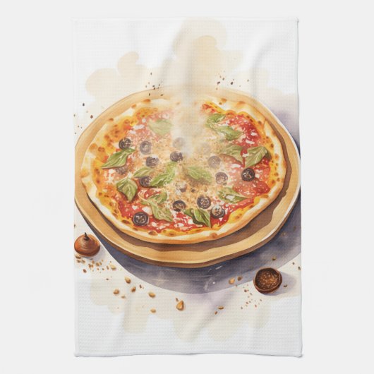 Cucina Italiana: Italiaanse pizza Theedoek (Verticaal)