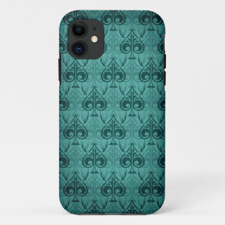 Cuckold-Cuckoldress-Hotwife damast patroon - Groen Case-Mate iPhone Case
