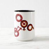 Cuckold Kaffee Tee Tasse Mok (Midden)