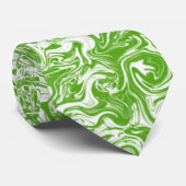 Cuckoo Abstract groene wervelkolom Stropdas (Opgerold)