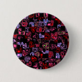 Cuckoo Abstract Ronde Button 5,7 Cm (Voorkant)
