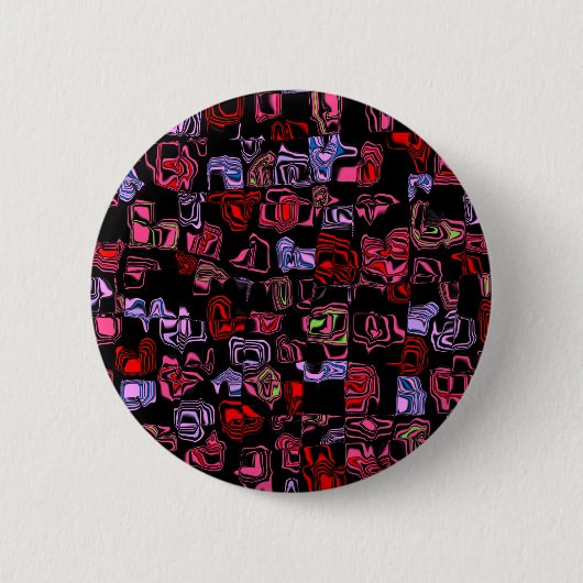 Cuckoo Abstract Ronde Button 5,7 Cm (Voorkant)