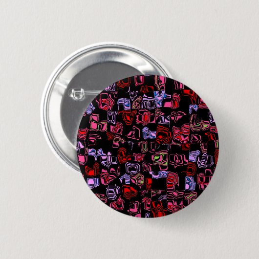 Cuckoo Abstract Ronde Button 5,7 Cm (Voorkant /achterkant)