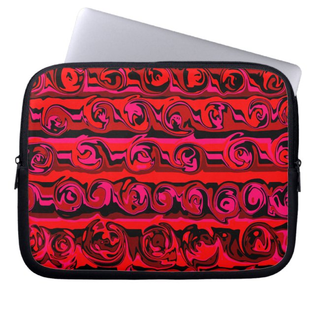 Cuckoo Abstract wervelkolom Laptop Sleeve (Voorkant)