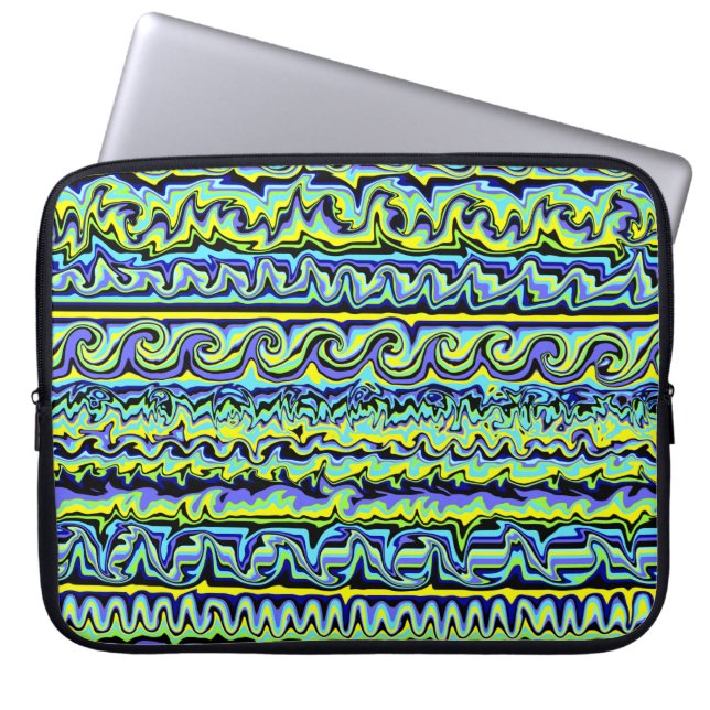 Cuckoo Abstract wervelkolom Laptop Sleeve (Voorkant)