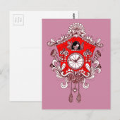 Cuckoo Clock Briefkaart (Voorkant / Achterkant)
