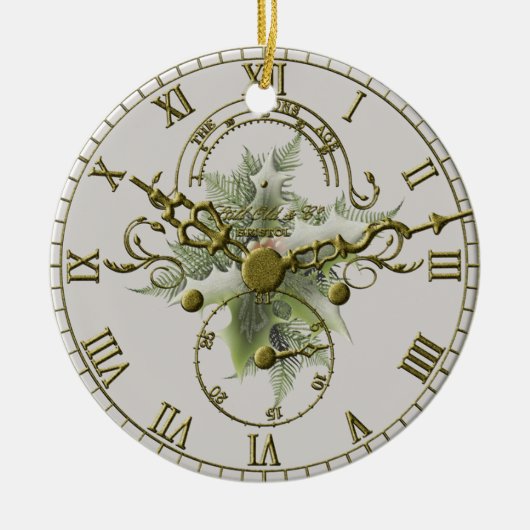 Cuckoo Clock Face Keramisch Ornament (Voorkant)
