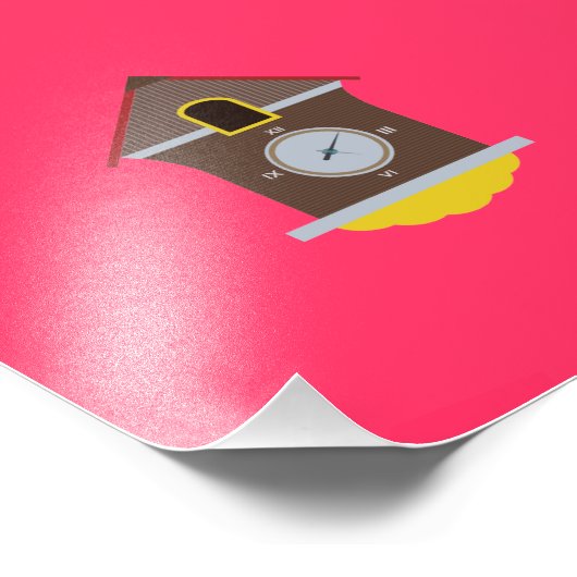 Cuckoo Clock Foto Afdruk (Hoek)