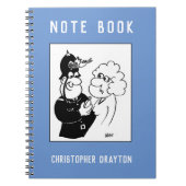 Cuckoo Clock Helmet Funny Cartoon Notitieboek (Voorkant)