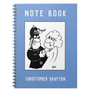 Cuckoo Clock Helmet Funny Cartoon Notitieboek