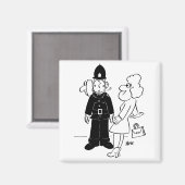 Cuckoo Clock Helmet van politieagent Magneet (Voorkant / Achterkant)