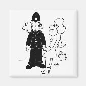 Cuckoo Clock Helmet van politieagent Magneet (Voorkant)