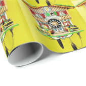 Cuckoo Clock Wrapping Paper Cadeaupapier (Rol Hoek)