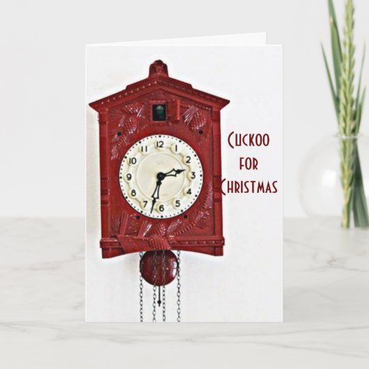 "CUCKOO FOR CHRISTMAS" EN "SO IN LOVE with You" Feestdagen Kaart (Voorkant)